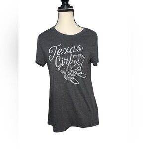 Women’s Light Grey Short Sleeve Texas T-Shirt Nightgown Large